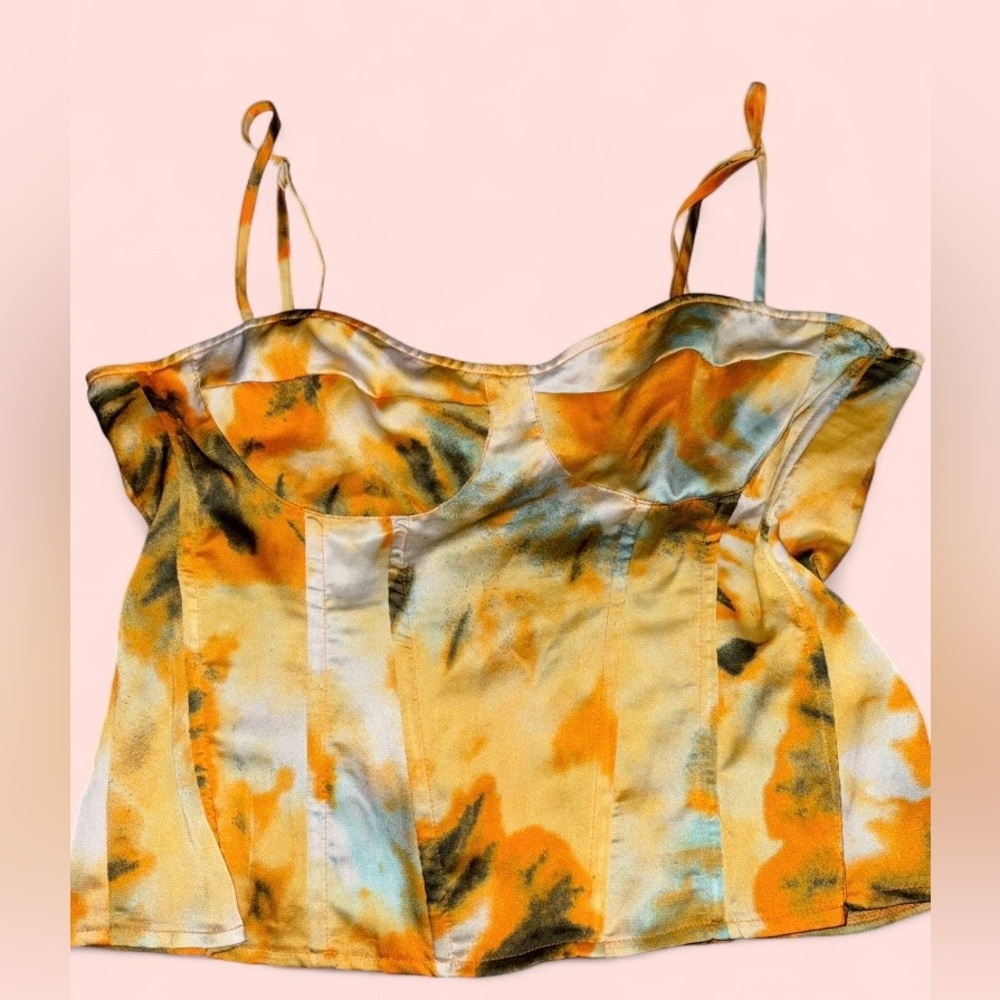 PrettyLittleThing Tie-Dye Corset Style Top – Size 16 - Picture 6 of 10